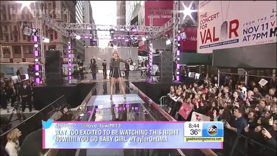 Taylor Swift - Out Of The Woods (Live @ GMA 30,10,2014)