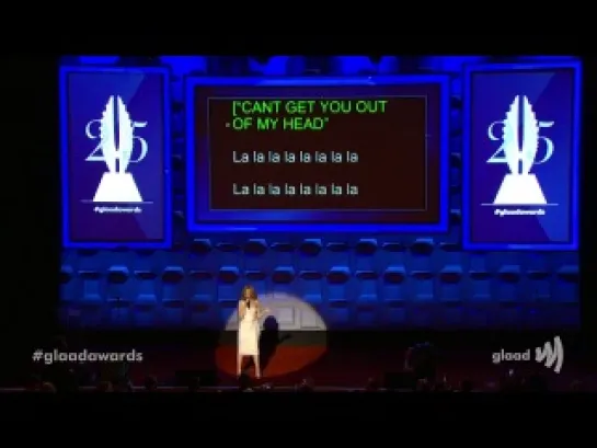 Kylie Minogue - Can't Get You Out Of My Head (25th Annual GLAAD Media Awards, New York 03.05.2014)