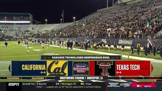 California Golden Bears vs Texas Tech Red Raiders 16.12.2023