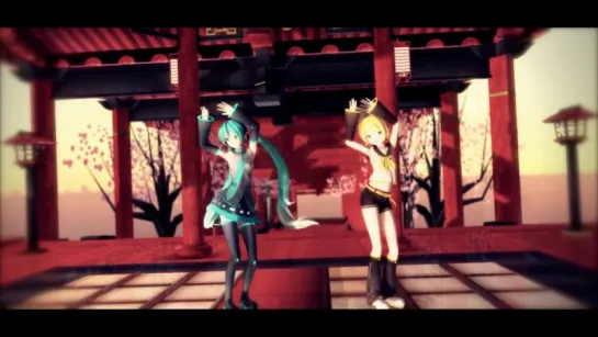 MMD-Miku & Rin-Shake it off.