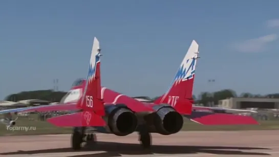 MiG 29OVT is super-maneuverable fighter Russian demonstration flights