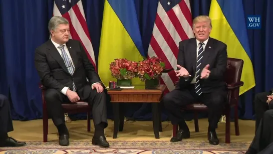 President Trump Participates in an Expanded Meeting with the President of Ukraine — September 21, 2017