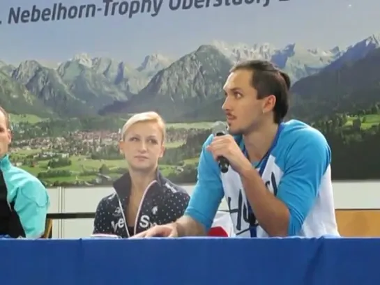 Nebelhorn Trophy 2013, pairs FS press conference