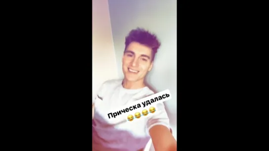 Алексей Воробьев в Дании: Прическа удалась:))) Instagram Stories 28.08.2017