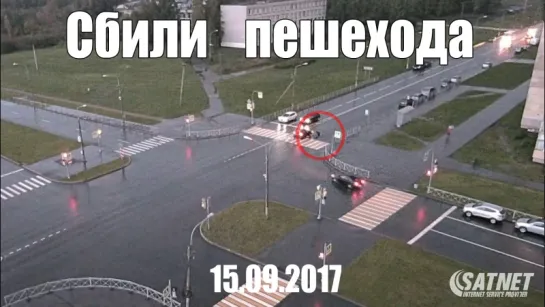 Видео с ДТП  автомобиль vs пешеход.