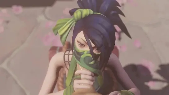 Akali suck under mask