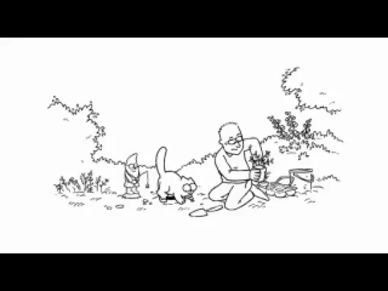 29. Simon's Cat in 'Flower Bed'