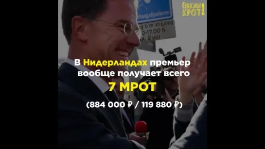 Сравним з/п президентов и МРОТ у нас и у них