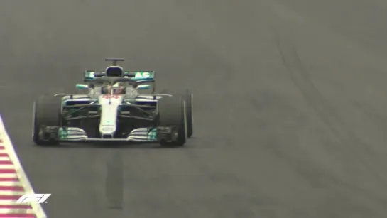 Hamilton hits the track in Barcelona