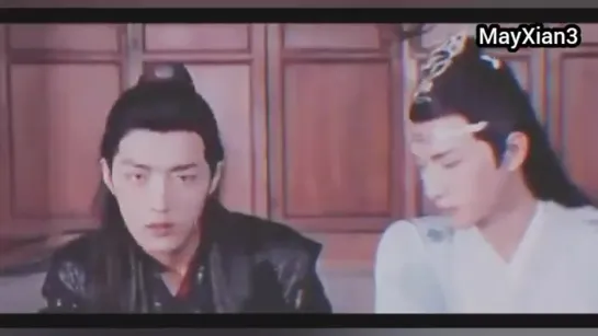 OK Xiao Zhan always left his eyebrows get it. But in drama too ... When WangXian fight