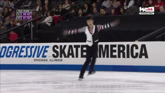 GP Skate America 2016. Men - FP. Boyang JIN