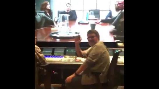 Captain America: Civil War (Мideo from the mixing stage at Disney)