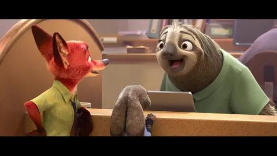 Zootopia  Ленивец улыбается