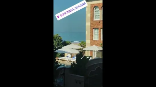 Алексей Воробьев в Санта-Монике с Элвисом-Мэлвисом Instagram Stories California 09.10.2017