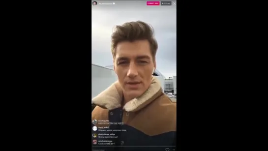 Алексей Воробьев Первый прямой эфир Instagram со съемочной площадки Ванкувер Канада 06.02.2017