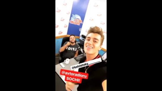 Алексей Воробьев в Сочи: Интервью на Авторадио Instagram Stories 05.09.2018