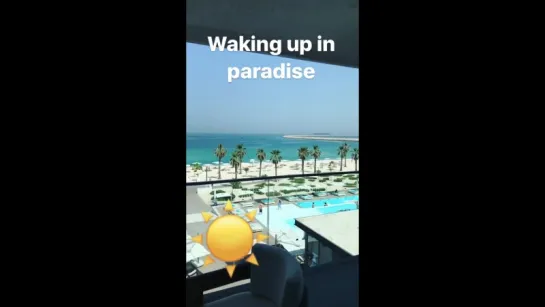 Алексей Воробьев в Дубае: Waking up in paradise Instagram Stories ОАЭ 03.05.2017