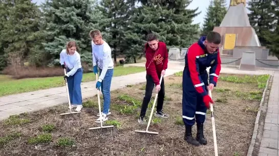 Всероссийский субботник. Острая могила. Луганская Народная Республика