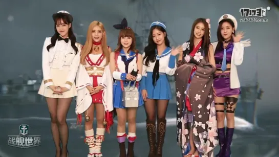 [CHI] 151111 T-ARA Promotional Message For World Of Warships