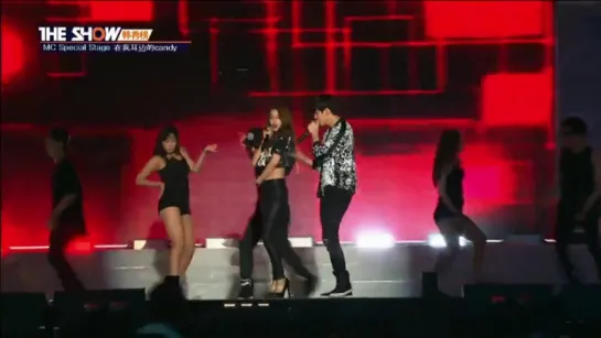 150804 Jiyeon, Zhoumi, Hongbin - Candy In My Ear @ SBS The Show (Summer K-Pop Festival)