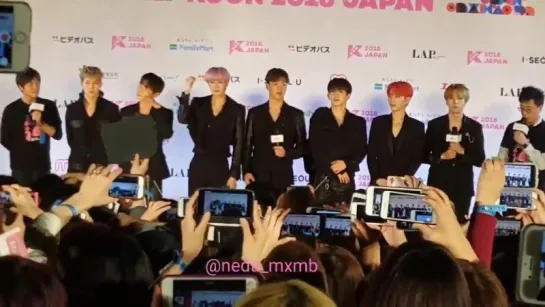 [VK][180415] MONSTA X fancam Red Carpet @ KCON 2018 JAPAN