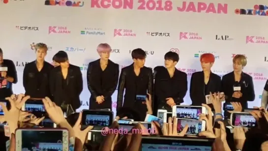 [VK][180415] MONSTA X fancam Red Carpet @ KCON 2018 JAPAN