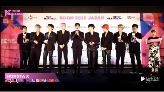 [VK][180415] MONSTA X Red Carpet @ KCON 2018 JAPAN