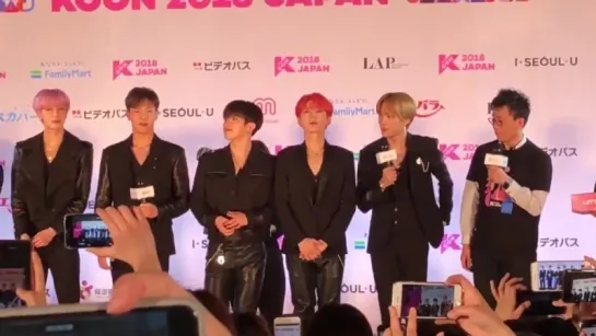 [VK][180415] MONSTA X fancam Red Carpet @ KCON 2018 JAPAN