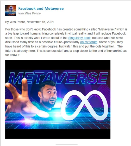 The Metaverse could be a problem