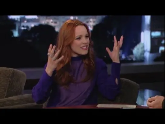 Rachel McAdams on Jimmy Kimmel Live PART 2