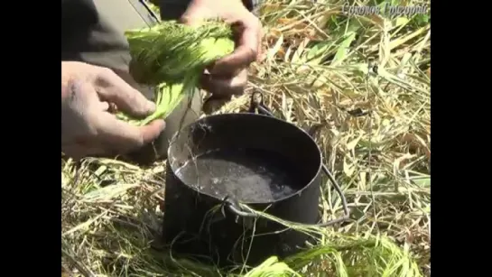 Выживание. Поход. Кудель и пряжа из крапивы