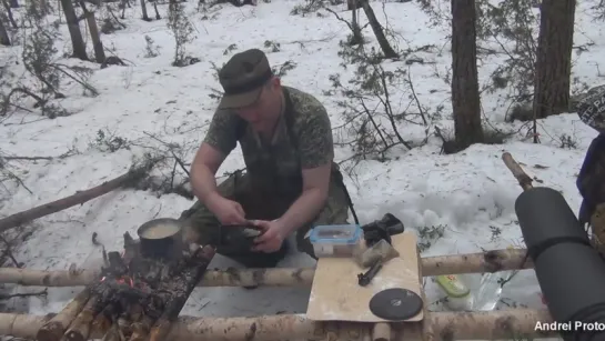 Выживание. Поход. Галушки с мясом и булгуром