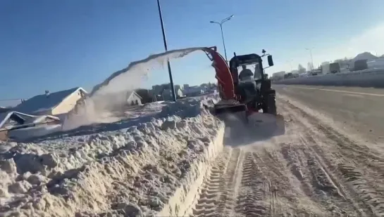 Горьковское шоссе в Казани расчистили до трех полос