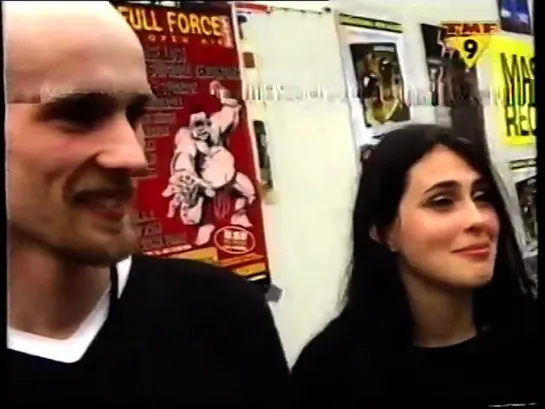 Within Temptation - interview Sharon & Robert at Dynamo Open Air, Kunstijsbaan, Eindhoven (The Netherlands) May 30th, 1998