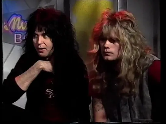 W.A.S.P. -  interview Blackie & Chris at Power Hour 1985