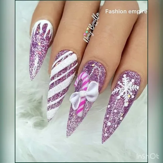 120 elegant Christmas nail art design ideas and inspiration. "Женские штучки от Насти" (Колготки, чулки)