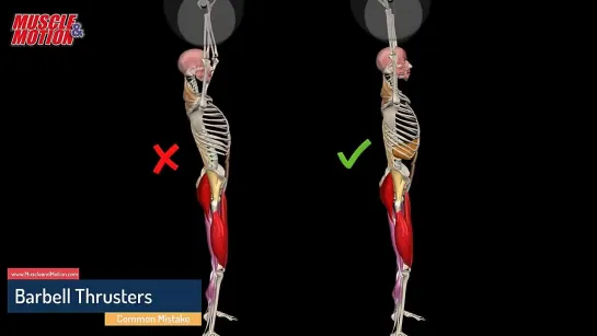 How To Do Barbell Thrusters Common Mistake