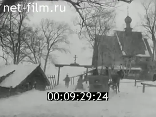 Съемки фильма "Метель" (1964)