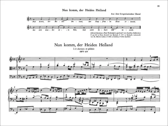 Num komm der Heiden Heiland, BWV 659