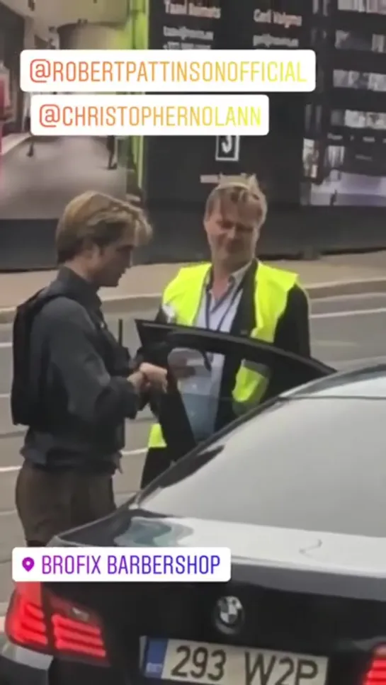 Robert Pattinson On The Set Of Tenet With Christopher Nolan in Estonia, 29.06.2019