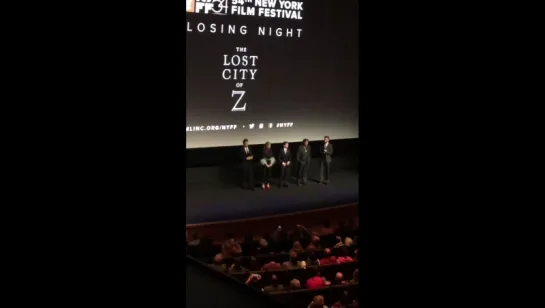 Robert Pattinson & Cast On Stage for The Lost City of Z World Premiere at NYFF