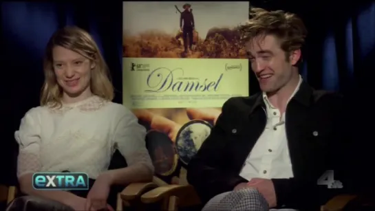 Robert Pattinson & Mia Wasikowska talk with ExtraTV about Damsel