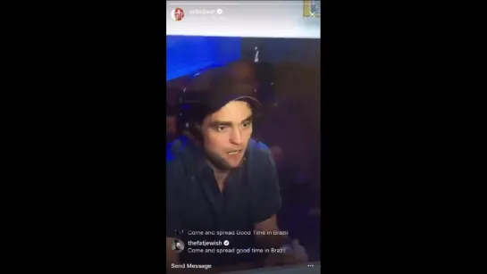 Rob on Stern show - Sebastian Bear-McClard's live stream on instagram (HD)