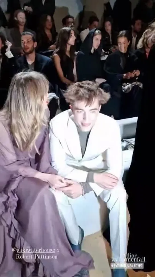 Robert Pattinson and Suki Waterhouse  at #DiorMenFall in Giza, Egypt, 03.12.2022