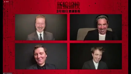 Robert talking about his jawline at the chinese press conference of #TheBatman, 16.03.2022