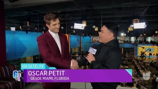 Robert Pattinson on El Gordo y la Flaca, Miami, 28.02.2022 (Spanish Dubbed)