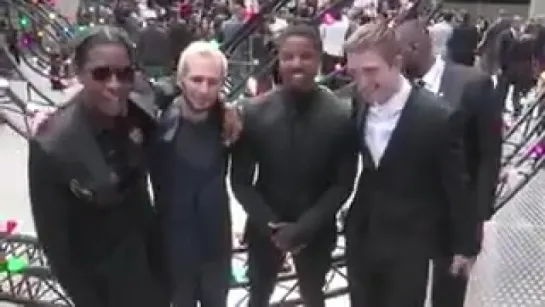 Robert Pattinson, A$AP Rocky, Michael B.Jordan at the Dior Homme show