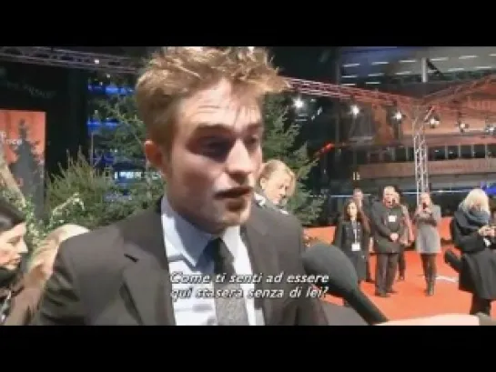 Rob says Kristen "really likes Germany" at the Berlin Premiere, 18.11.11.