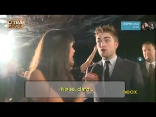 Antena3(Spain): Otra movida - Cristina Pedroche con Robert Pattinson,17.11.11.