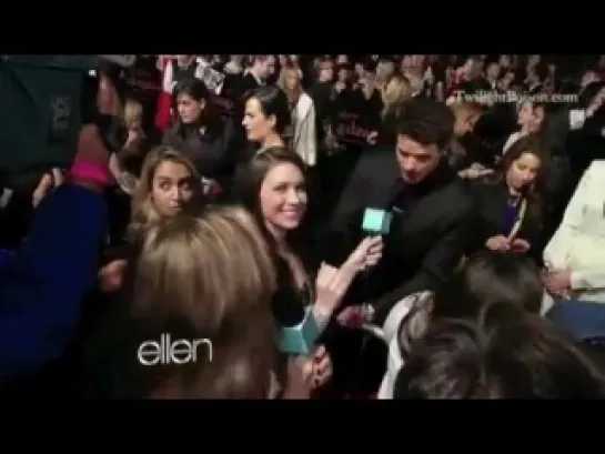 The Ellen Show Contest Winners at Breaking Dawn LA Premiere - "Can you sign my neck?"